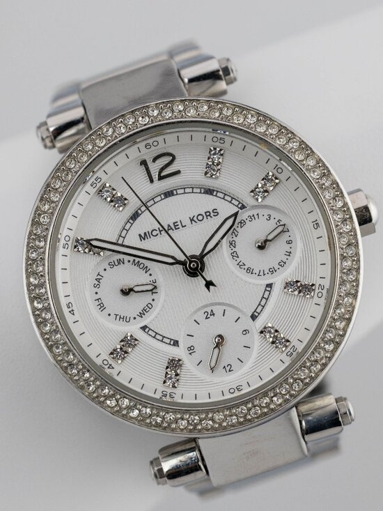 Michael Kors MK-5615 Chronograph Quartz Analog Women\'s Watch New Battery main image 6